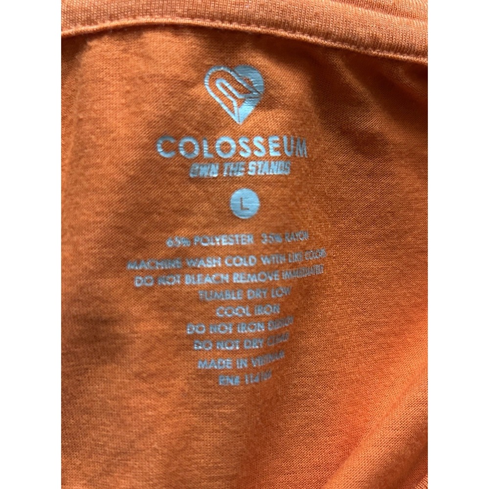 NCAA Clemson Tigers Colosseum Women's V-Neck T-Shirt Size Large Orange - Picture 4 of 8